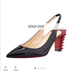 Christian Louboutin Lemer Spiked-Heel Slingback